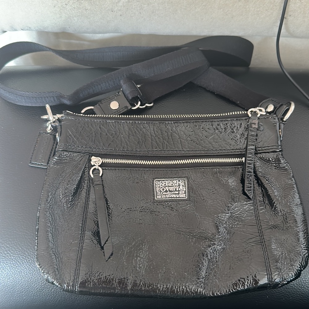 Coach Poppy Patent Leather Crossbody